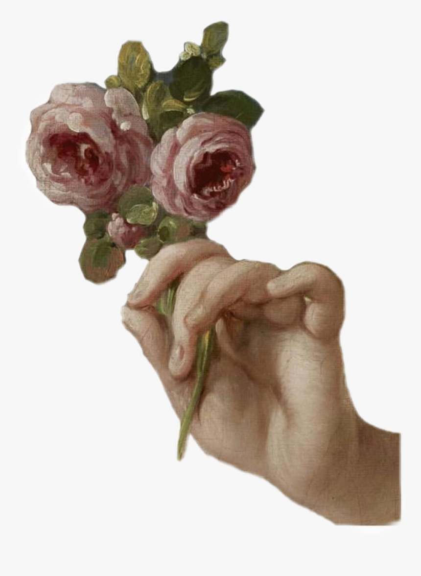 #flowers #vintage #png #vintagepng #moodboardpng - Girl With Roses Francois Boucher, Transparent Png, Free Download