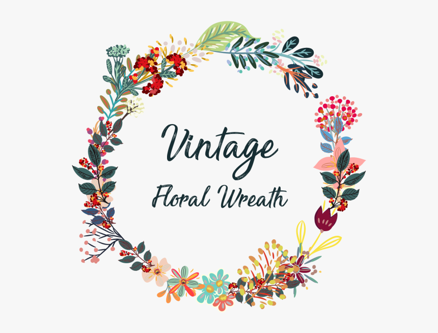 Creative Vintage Wreath Flowers - Vectores Vintage, HD Png Download, Free Download