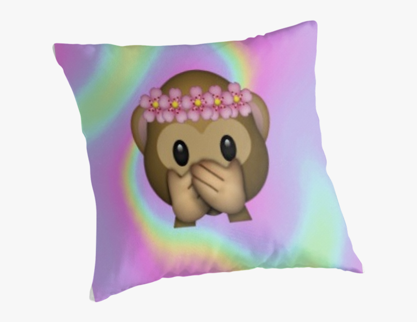 Monkey Emoji With Flower Crown - Emoji Aapje Met Bloemenkrans, HD Png Download, Free Download