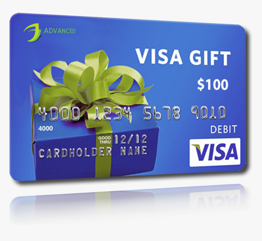 $100 Visa Gift Card Png - Visa Gift Card Transparent, Png Download, Free Download