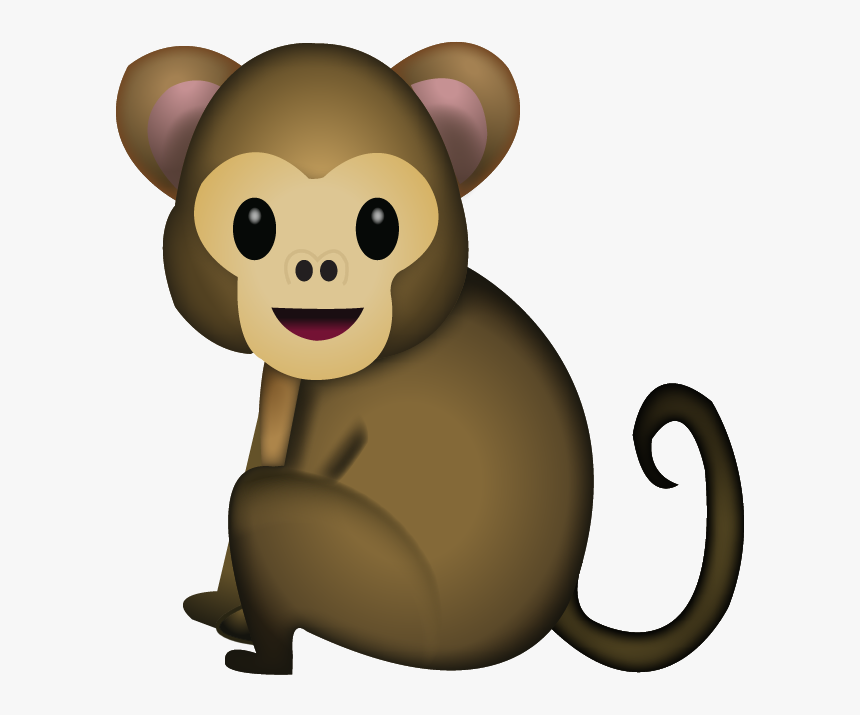 Download Monkey Emoji Icon - Transparent Background Monkey Emoji, HD Png Download, Free Download