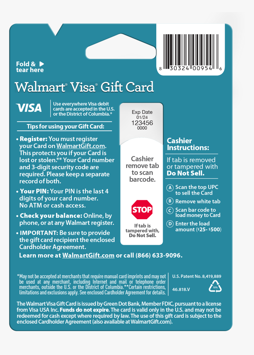 Walmart Visa Gift Card Code Hd Png Download Kindpng - carte roblox walmart