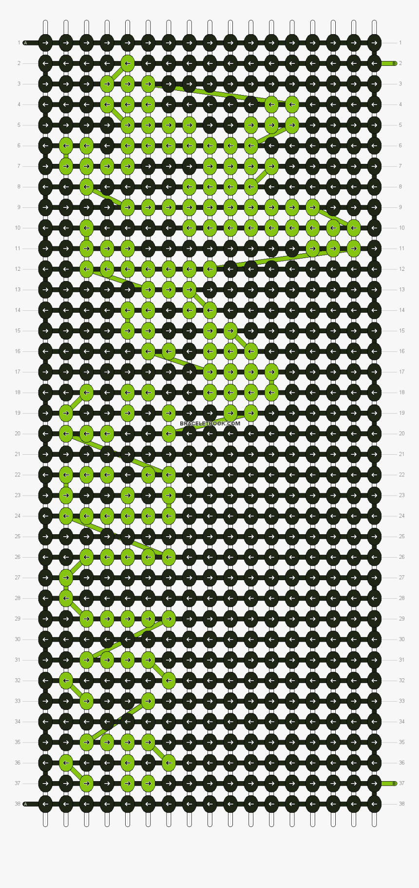 Alpha Pattern - Striped Friendship Bracelet Pattern, HD Png Download, Free Download