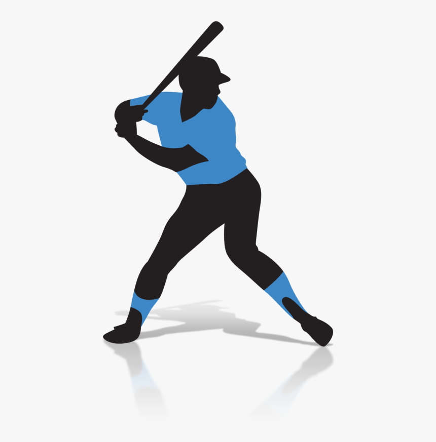 Baseball Bats Batting Pitcher Clip Art - Animated Baseball Player Swinging, HD Png Download, Free Download