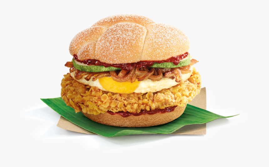 Nasi Lemak Burger Set, HD Png Download, Free Download