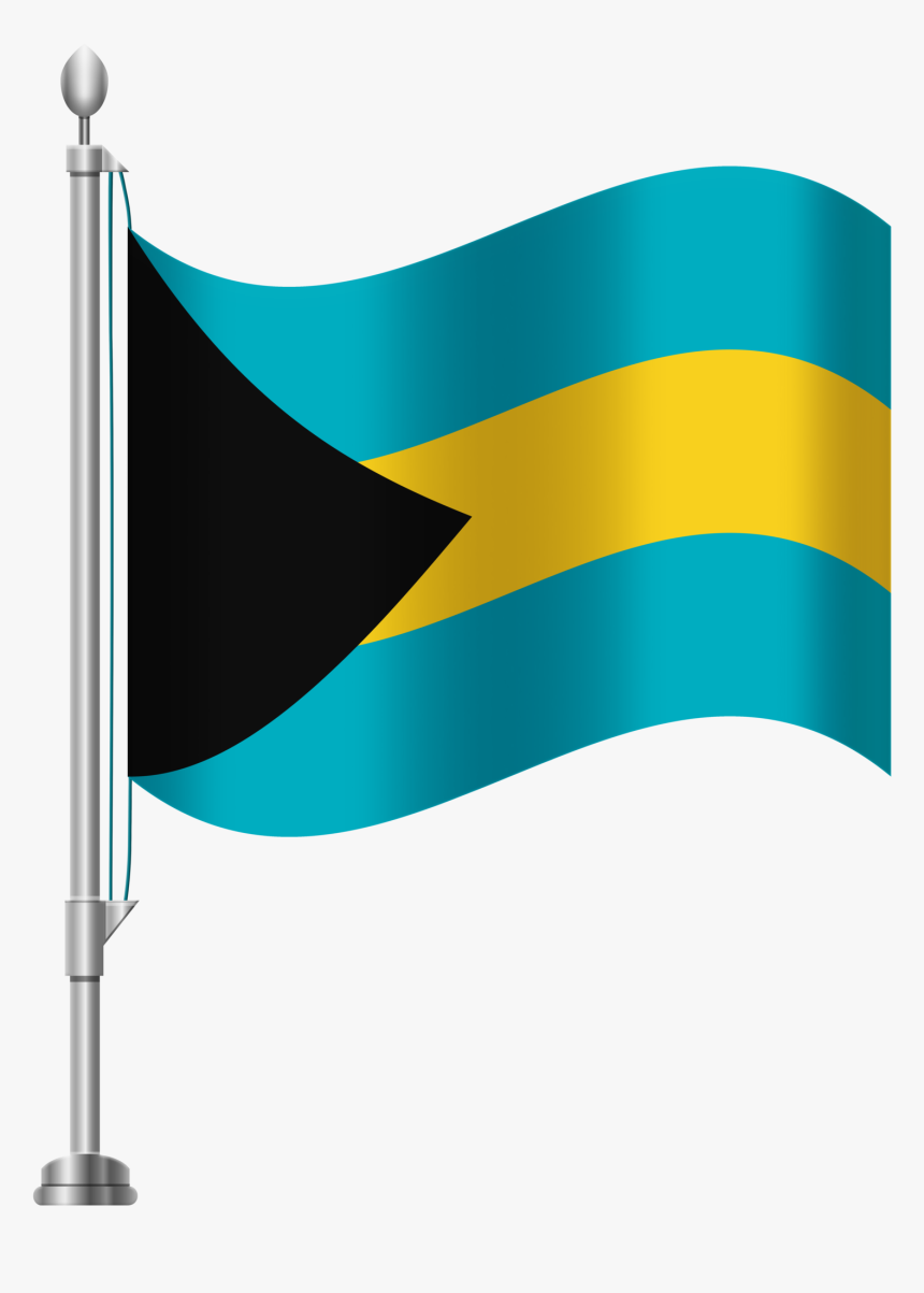 Bahamas Flag Png Clip Art - Clip Art Bahamian Flag, Transparent Png, Free Download