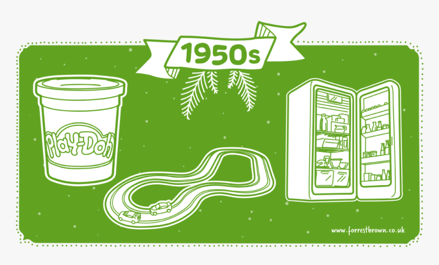 Tech Gifts From 1950s Playdoh, Scaletrix And Fridges - Illustration, HD Png Download, Free Download