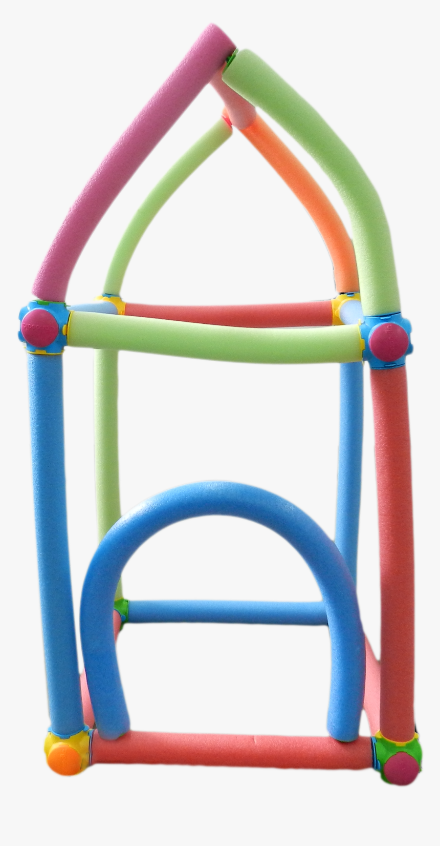 Pool Noodle House Build Up - Pole And Connectors Building Toy, HD Png Download, Free Download