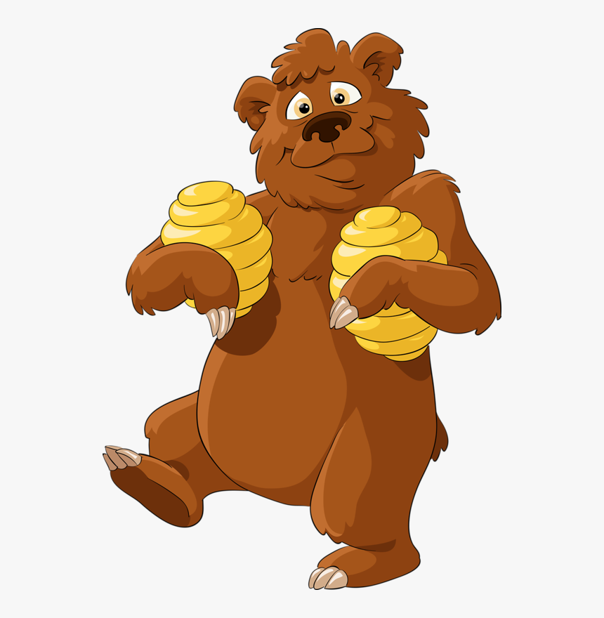 Transparent Masha Y El Oso Png - Bear Honey Cartoon, Png Download, Free Download