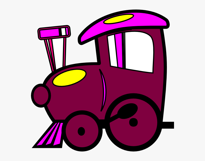 Loco Train Clip Art - Pink Train Clipart, HD Png Download, Free Download