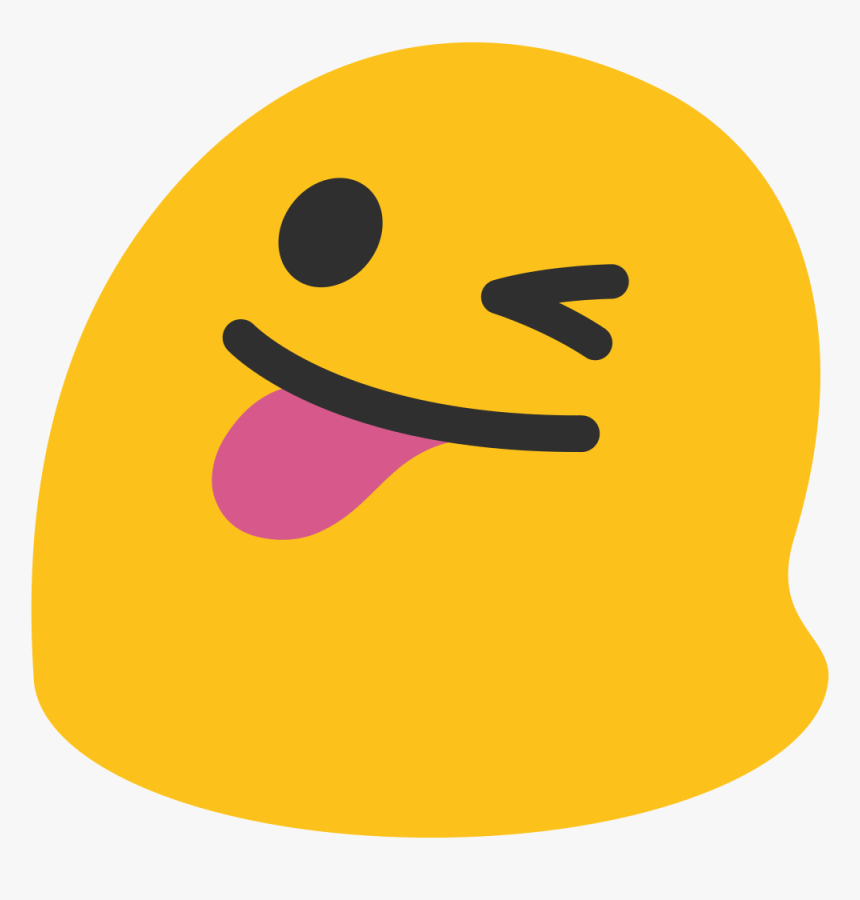 Emoji Wink Emoticon Tongue - Google Tongue Out Emoji, HD Png Download -  kindpng