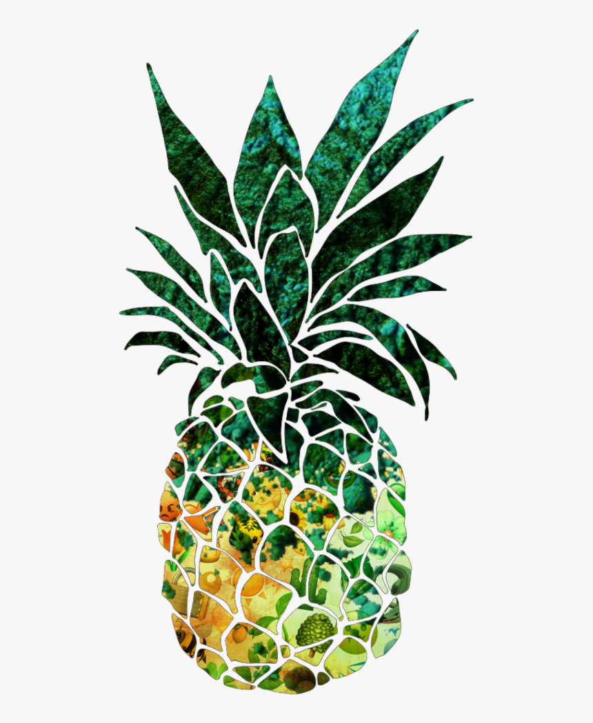 #ananasik🍍 #ananas #emoji #emojisticker #post #fruity - Black And White Wall Painting, HD Png Download, Free Download
