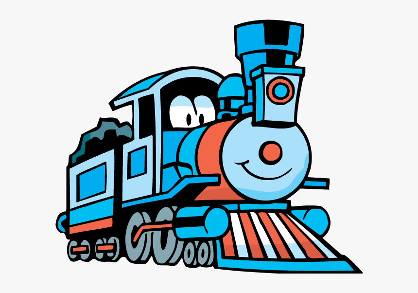 Cute Toy Train Old Engine Locomotive Design Element - Train Graphic, HD Png Download, Free Download