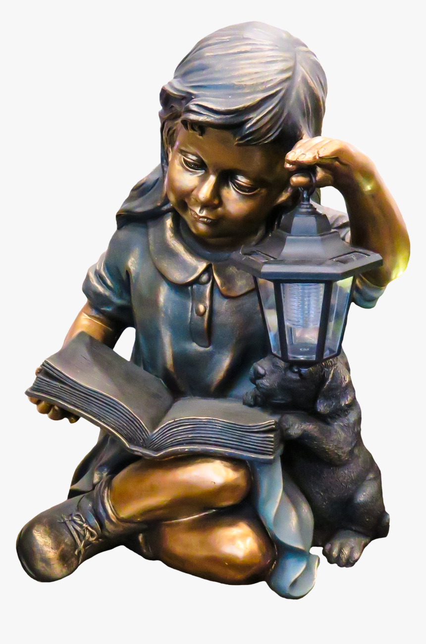 Child Sitting Figurine Lamp - Statue, HD Png Download, Free Download