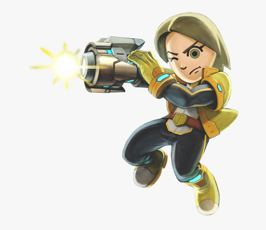 Cartoon - Super Smash Bros Ultimate Mii Gunner, HD Png Download, Free Download