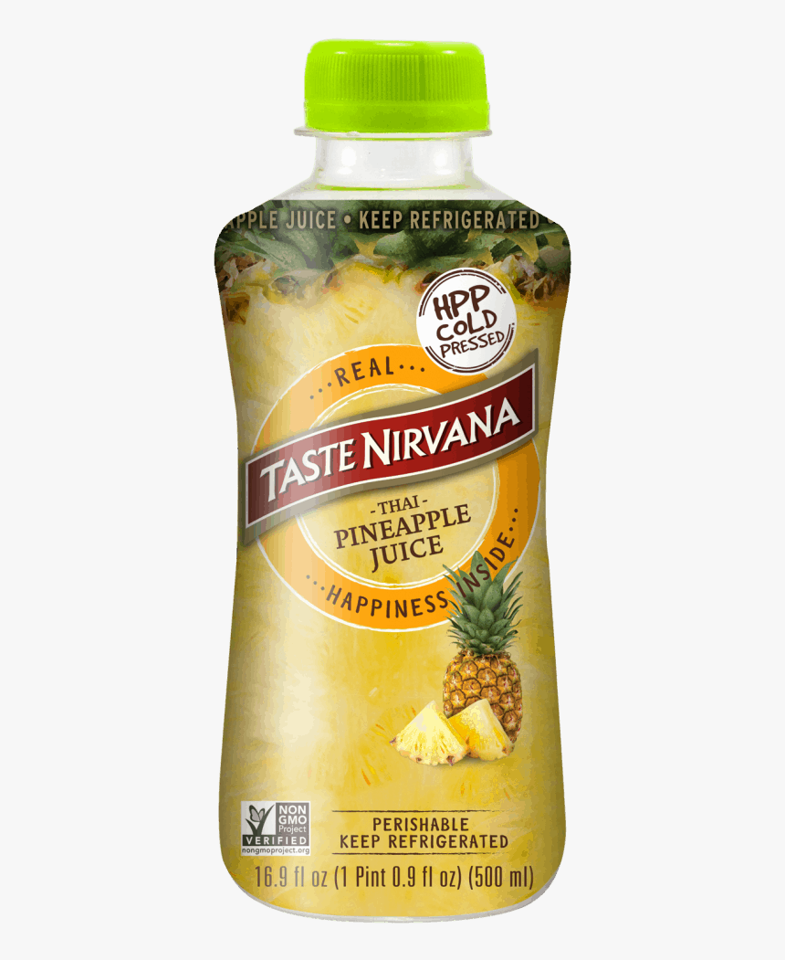 Front Face Of Hpp Pineapple Juice - Natural Foods, HD Png Download, Free Download