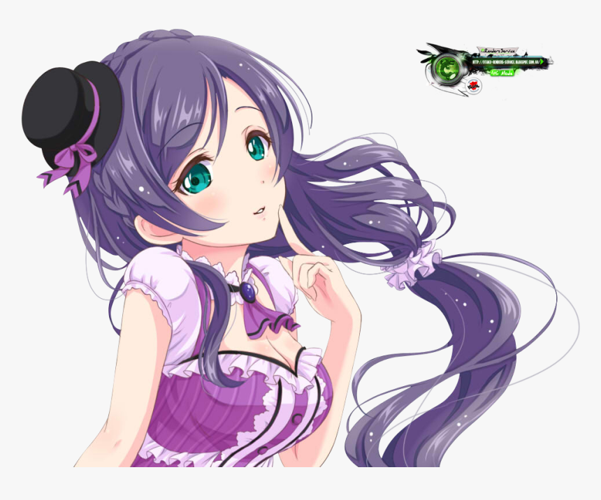 Nozomi Tojo Idol - Sexy Purple Haired Anime Girl, HD Png Download, Free Download