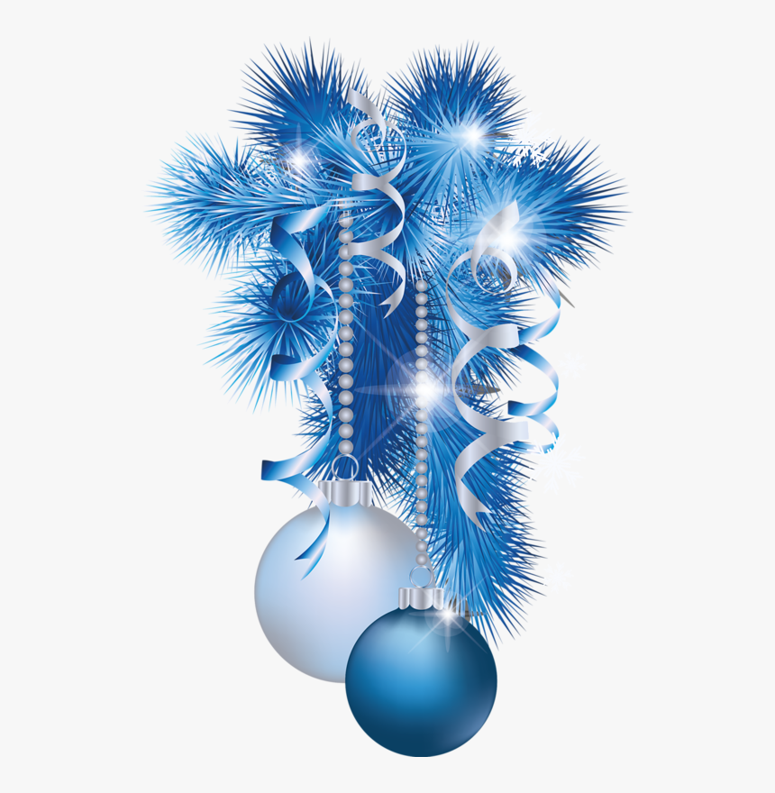 Transparent Blue Ornament Png - Christmas Tree Blue Png, Png Download, Free Download