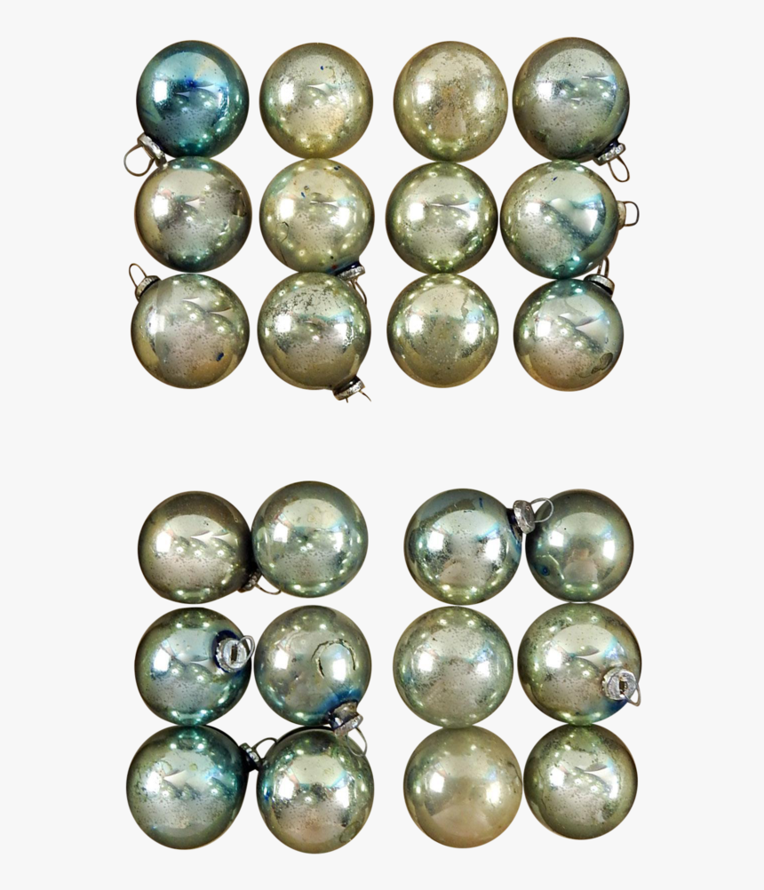 Vintage Mini Silver Blue Christmas Ornaments, HD Png Download, Free Download