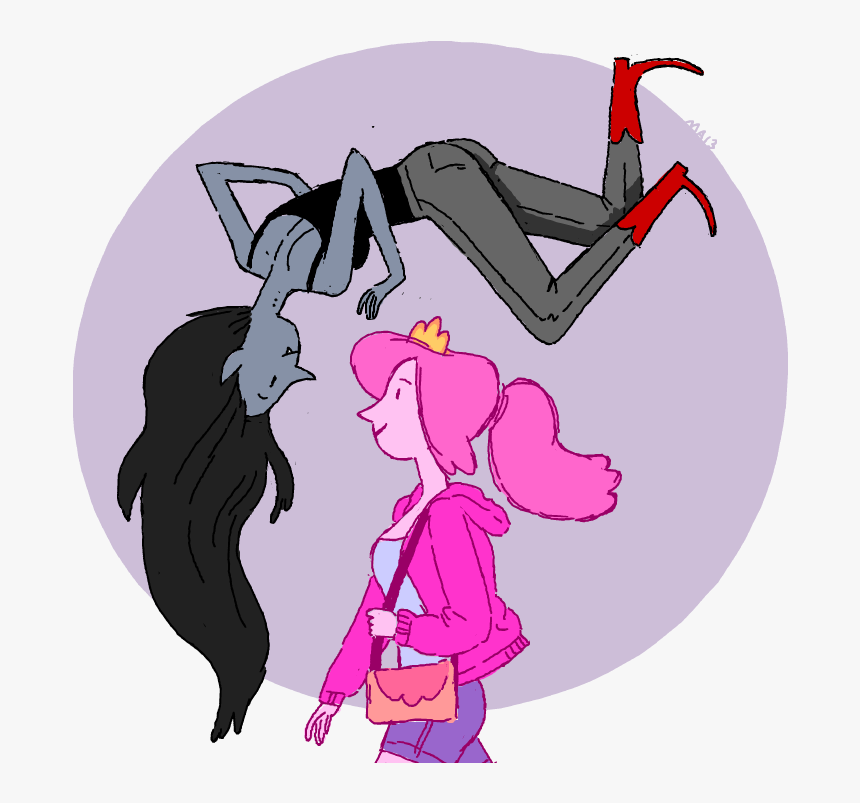 I Felt Compelled To Doodle Princess Bubblegum And Marceline - Cartoon, HD Png Download, Free Download