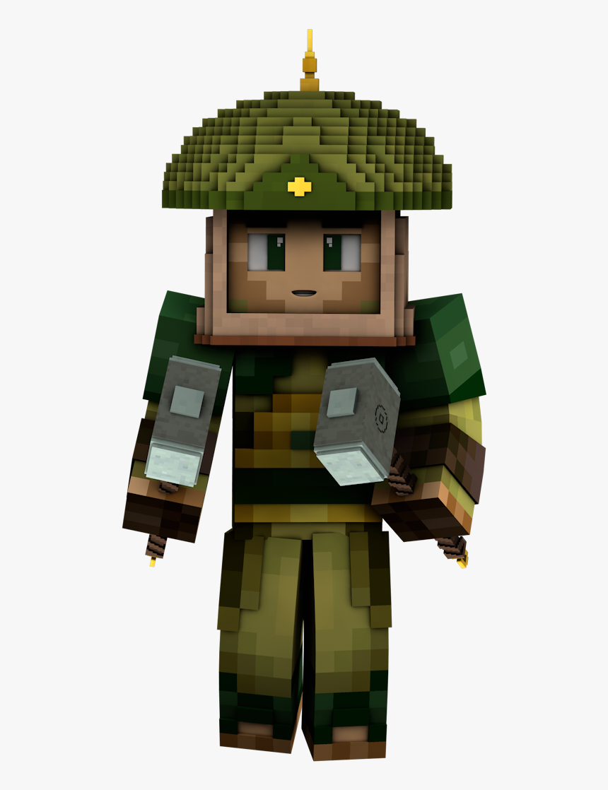 Custom Earth Soldier Helmet - Minecraft, HD Png Download, Free Download