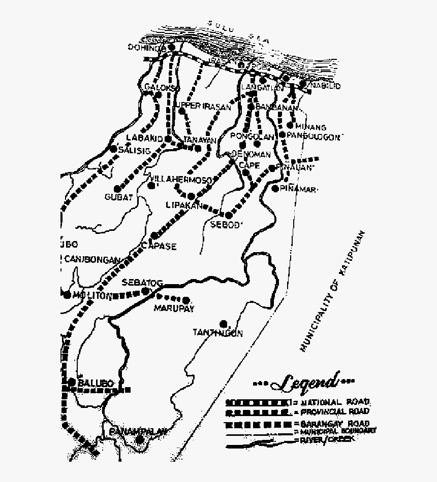 Sureno Drawing Norte - Map Of Roxas Zamboanga Del Norte, HD Png Download, Free Download