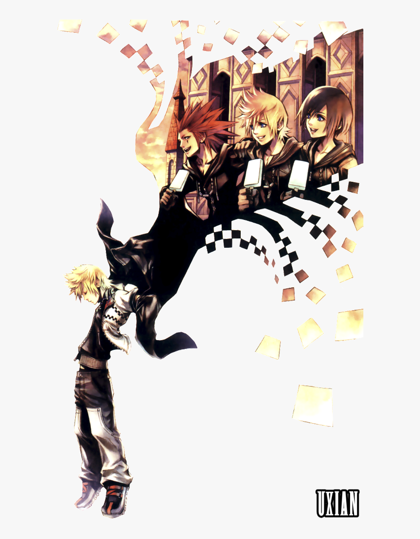 Roxas Falling Photo Roxasaxelxion - Kingdom Hearts Days End, HD Png Download, Free Download