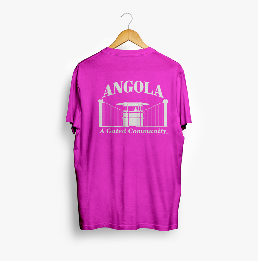 Gated Tshirt Pink Back - Tshirt In Hanger Pink, HD Png Download, Free Download