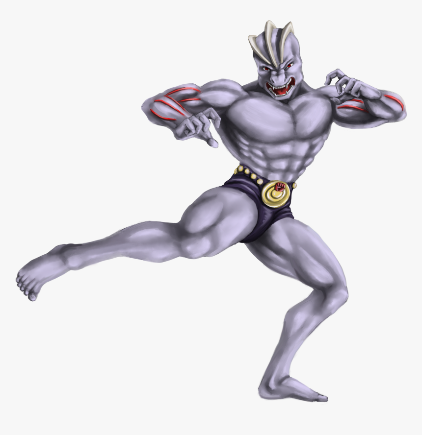 Machoke Used Low Kick By Muddytiger - Machoke Pokemon, HD Png Download, Free Download