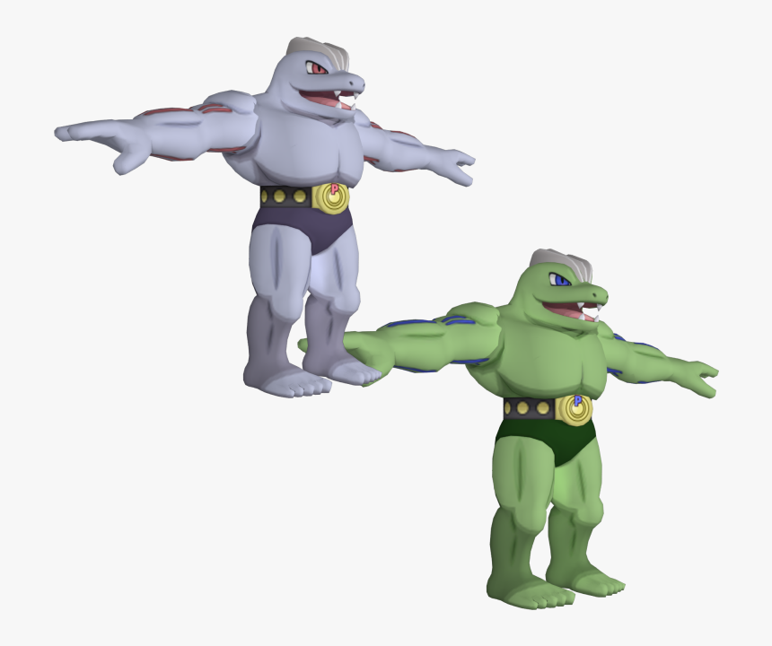 Download Zip Archive - Machoke In 3d Pokemon, HD Png Download, Free Download