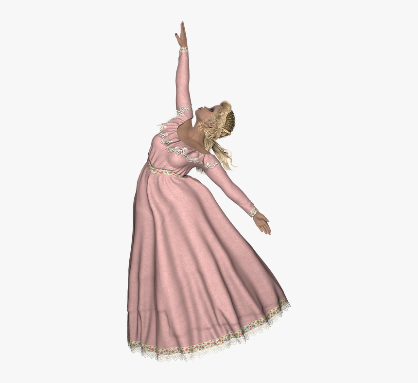 Dancer, Dancing, Woman, Girl, Gown, Png - Pink Ballerina No Background, Transparent Png, Free Download