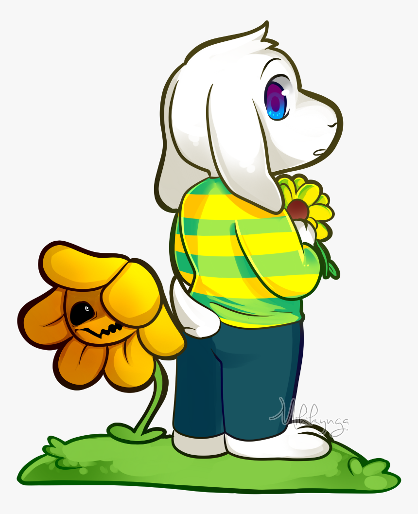 Mwg Undertale Flower Yellow Clip Art Plant - Cartoon, HD Png Download, Free Download