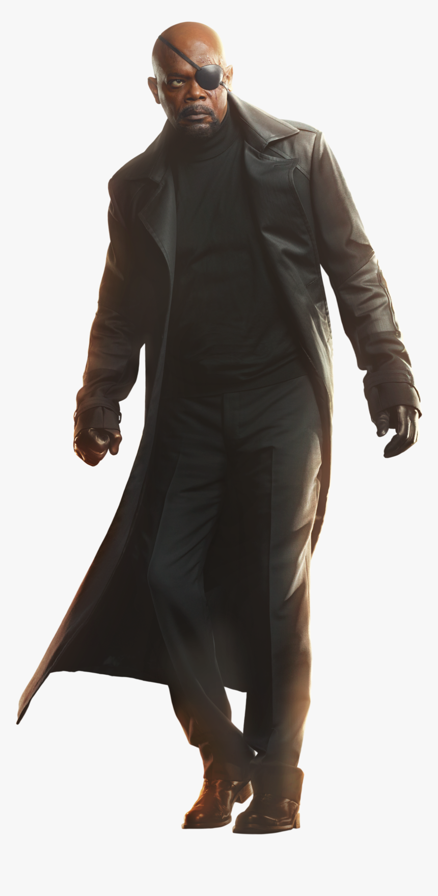 Nick Fury Transparent Image - Captain America The Winter Soldier Nick Fury Coat, HD Png Download, Free Download