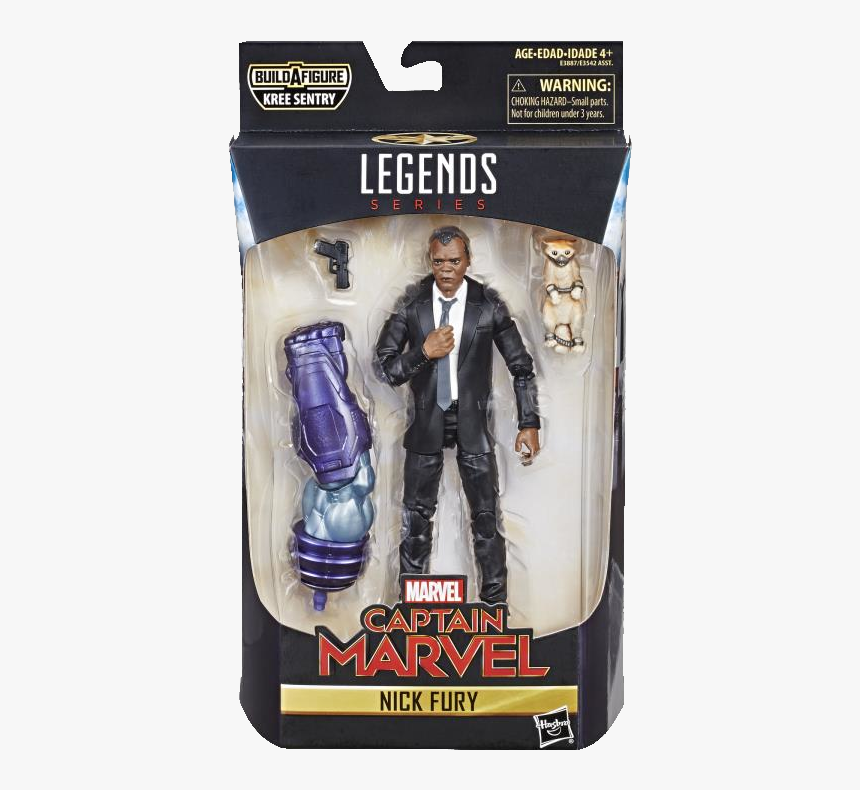 Marvel Legends Captain Marvel Nick Fury, HD Png Download, Free Download