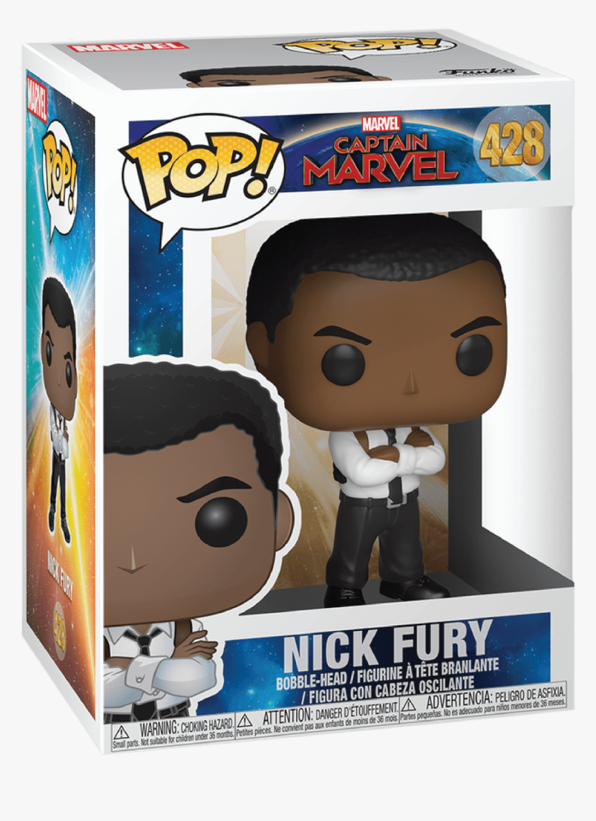 Captain Marvel Nick Fury Pop, HD Png Download, Free Download