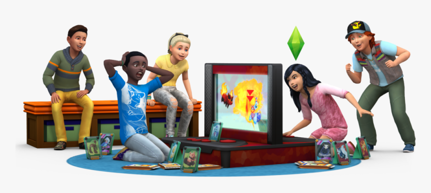 An Image Of Some Kids From The Sims 4 Playing Void - Sims 4 Kids Png, Transparent Png, Free Download