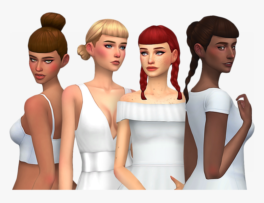 Downloads Nolan With Newest - Sims 4 Maxis Match Bangs Hair, HD Png Download, Free Download