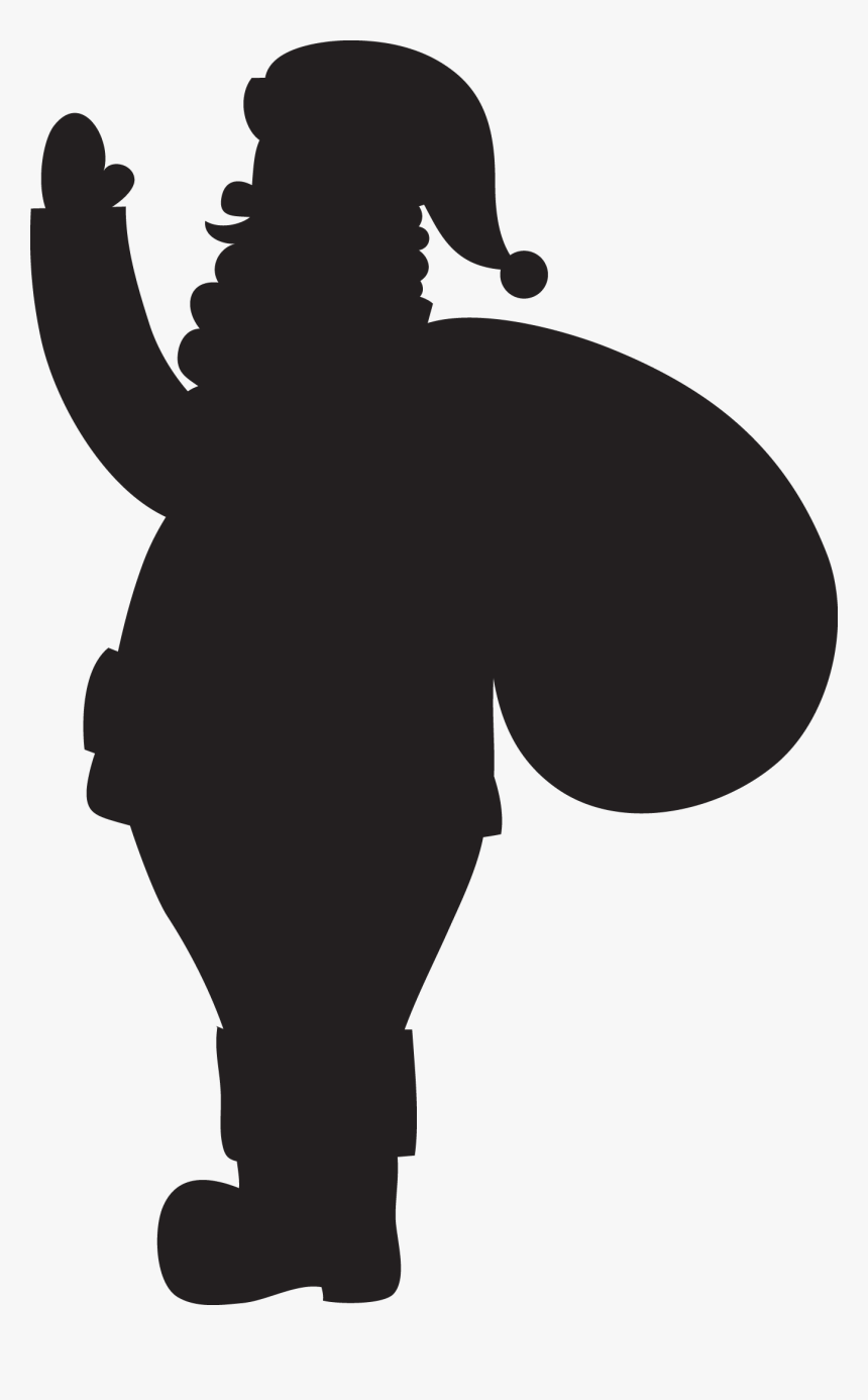 Transparent Santa Silhouette Png - Illustration, Png Download, Free Download