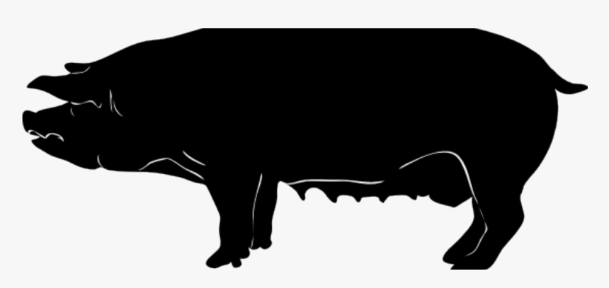 Transparent Barn Silhouette Png - Pigs Silhouette Png, Png Download, Free Download