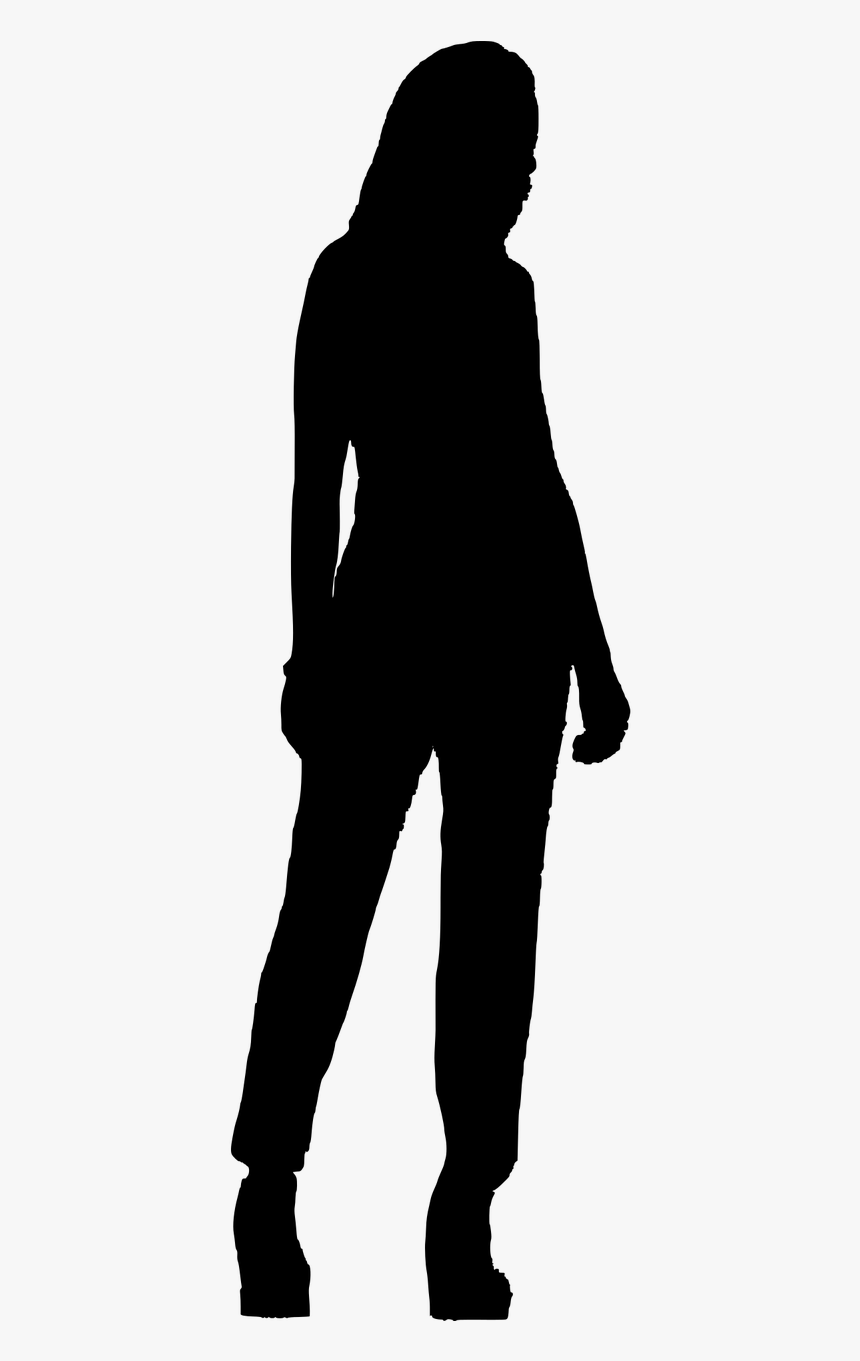 Female Woman Standing Free Photo - Woman Standing Silhouette, HD Png Download, Free Download