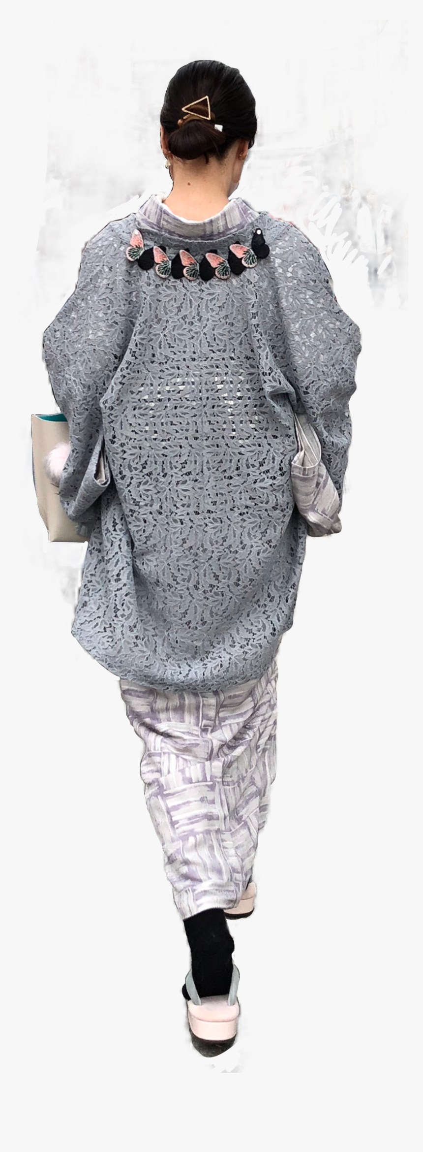 Transparent Woman Walking Silhouette Png - Cardigan, Png Download, Free Download