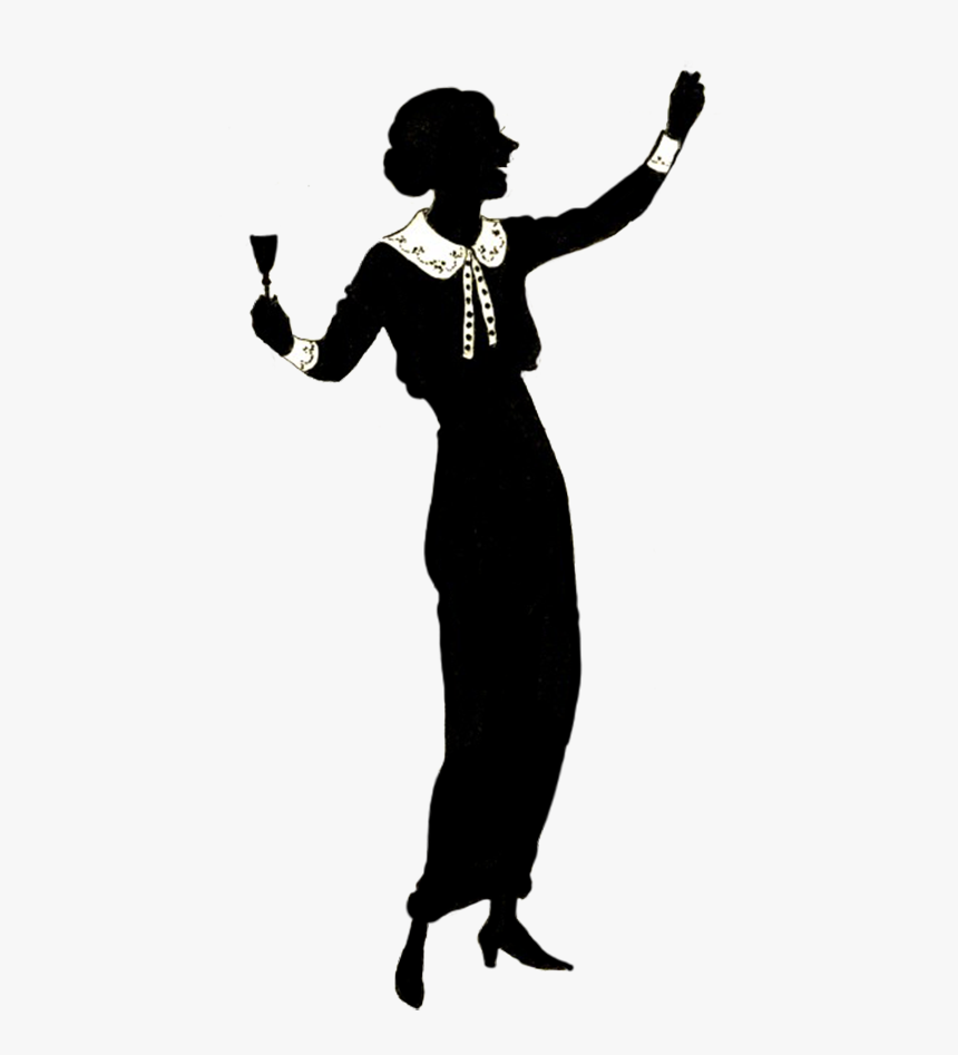Silhouette Of Celebrating Woman - Portable Network Graphics, HD Png Download, Free Download