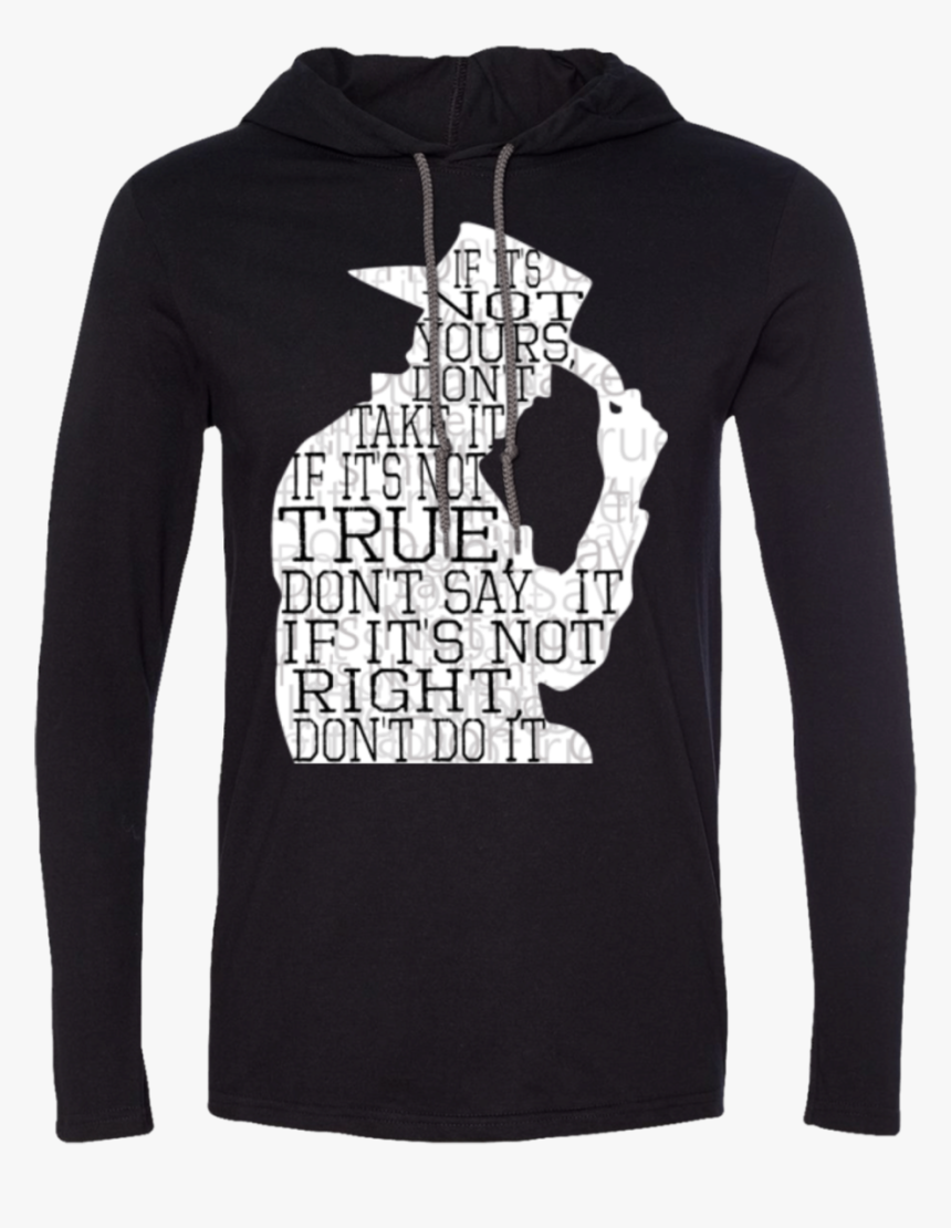 Cowboy Silhouette White - Hoodie, HD Png Download, Free Download