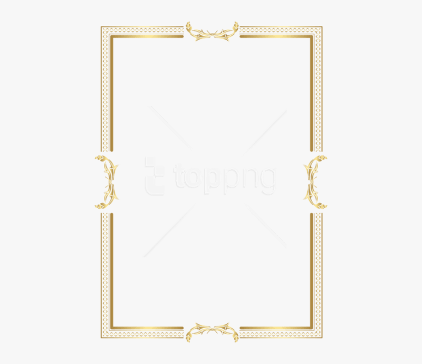 Golden Border Designs Png - Gold Border Frame Png, Transparent Png, Free Download