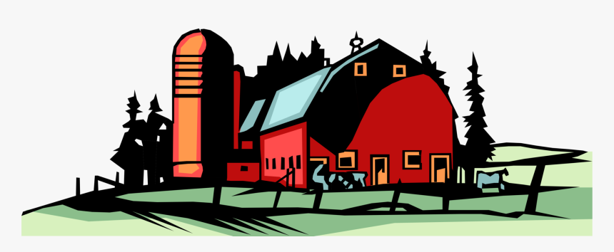 Silo Clip Art Vector Graphics Farm Image - Farm Vector, HD Png Download, Free Download