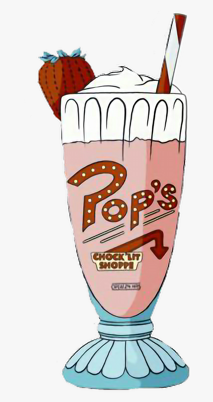 Transparent Riverdale Png - Pops Riverdale Milkshake, Png Download, Free Download