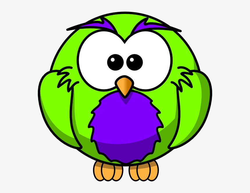 Green And Purple Hoot Clip Art At Clker - Coloring Pages Clipart, HD Png Download, Free Download