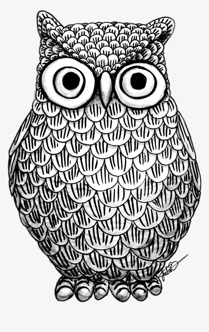 Owl Mandala Png - Owl Drawing Png, Transparent Png, Free Download
