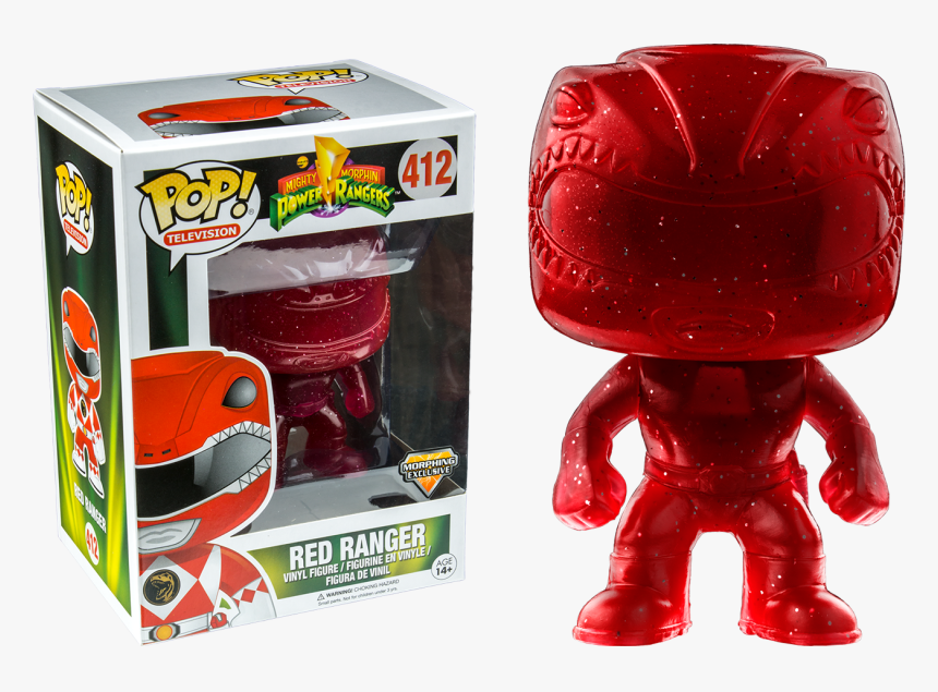 Red Ranger Morphing Us Exclusive Pop Vinyl Figure - Funko Pop Power Rangers Blue, HD Png Download, Free Download