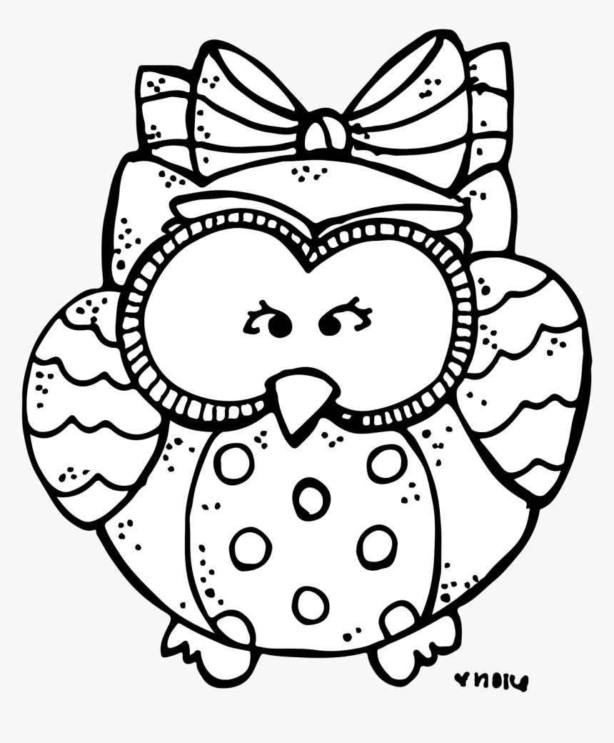 Owl Clipart Black And White - Melonheadz Owl Black And White, HD Png Download, Free Download